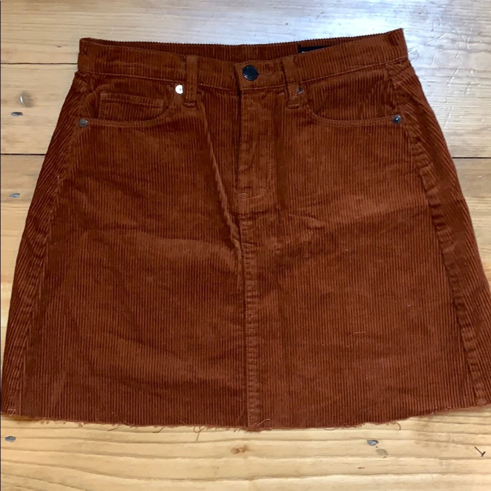 Blank NYC Corduroy A-Line Mini Skirt